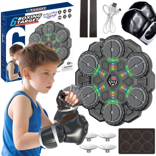 Cible de boxe intelligente Woopie avec Bluetooth et lumières LED