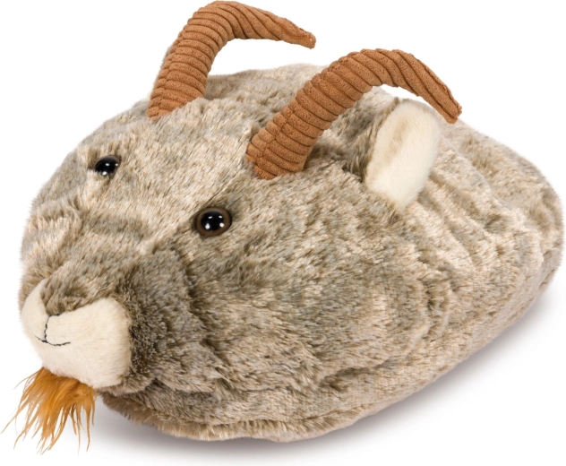 Pantoufle peluche chauffante Cozy Noxxiez Bouc