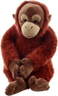 Orangutan en peluche 25 cm écoresponsable