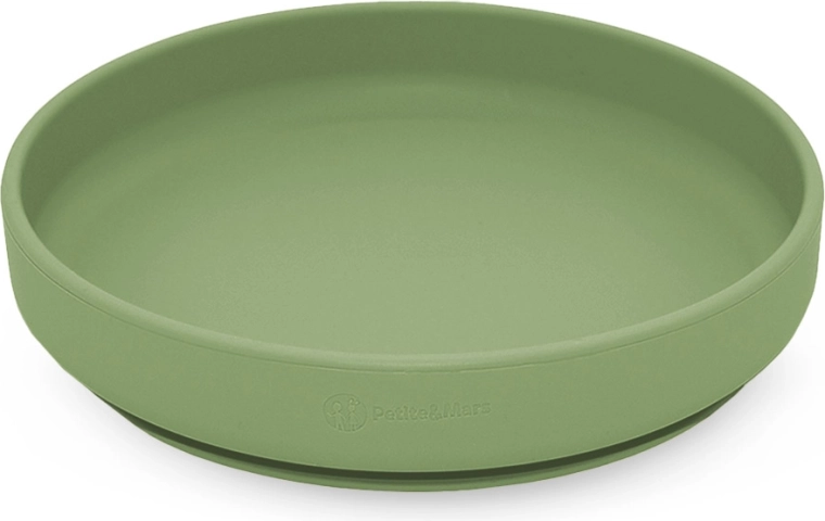 Assiette en silicone Petite&Mars avec ventouse Take&Match sweet pea 6m+