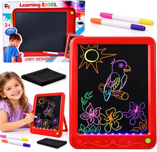 Tablette LED lumineuse pour dessiner avec feutres double face