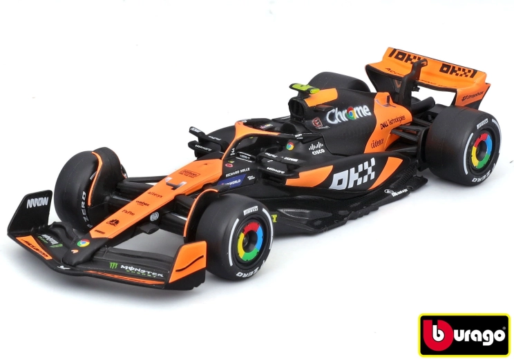 Bburago McLaren F1 MCL38 Lando Norris et Senna à l’échelle 1:43