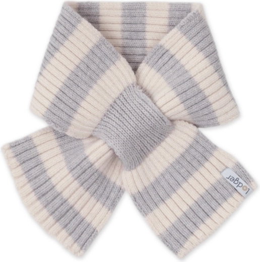 Écharpe enfant en mérinos Lodger stripe storm