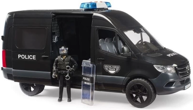 Figurine de policier antiémeute avec équipement