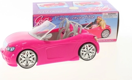 Voiture Glorie rose pour poupées