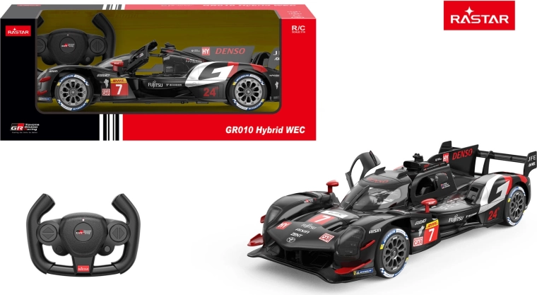 Voiture RC Rastar Toyota Gazoo Racing GR010 Hybrid 1:14 noire