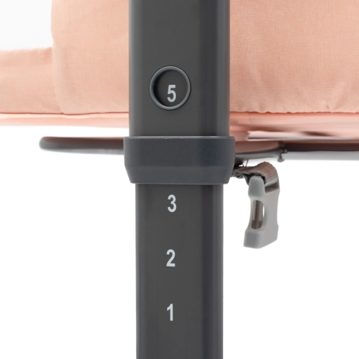 5 niveaux de hauteur pour un alignement parfait avec le lit