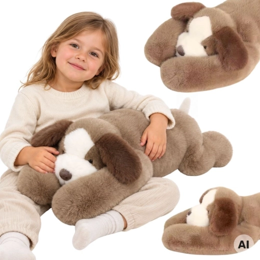 Chien en peluche sensoriel lesté WOOPIE 2,5 kg