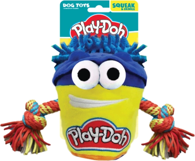 Jouet en peluche à tirer pour chiens HASBRO Play-Doh avec corde 18 cm