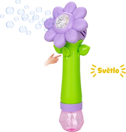 Sun Fun machine à bulles en forme de fleur avec éclairage LED