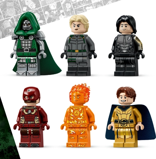 Six minifigurines Marvel