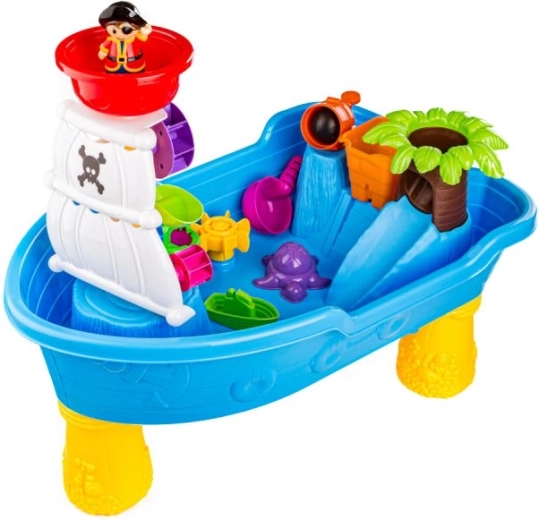 Bateau pirate plein d’éléments de jeu