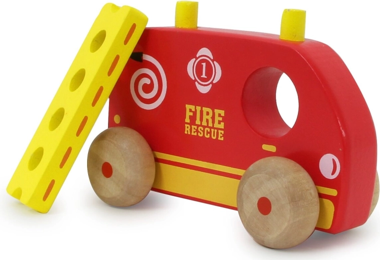 Camion de pompiers avec échelle amovible