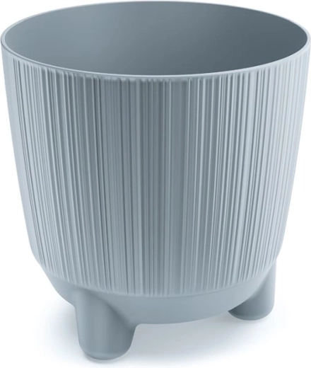 Cache-pot avec pieds gris clair 16,8 cm RYFO