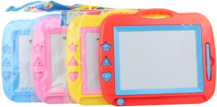 Tablette à dessin en plastique avec tampons 35 × 29 cm