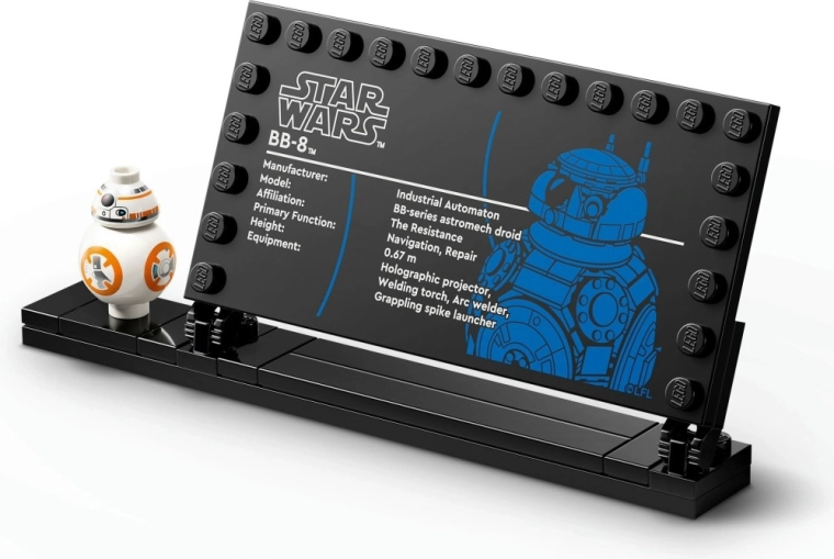 Support de collection avec plaque d’information