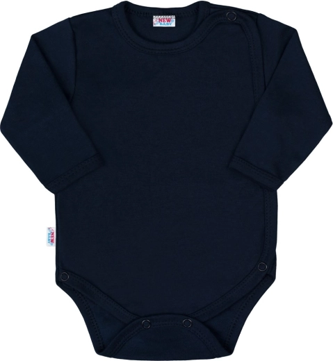 Body bébé entièrement boutonné New Baby Classic II bleu foncé