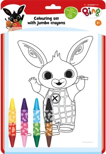 Set de coloriage avec gros crayons de cire double face Bing