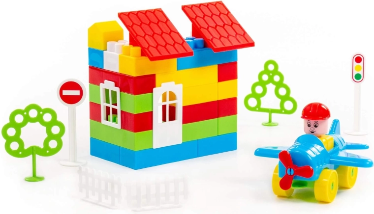 Construction de maisons et de scènes