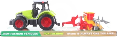 Tracteur en plastique avec remorque semoir