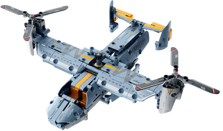 Modèle d’avion Osprey (tilt-rotor) comme appareil de secours/transport