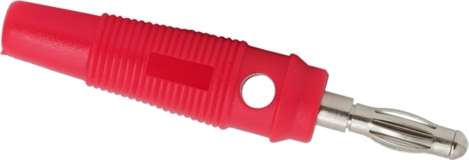 Fiche banane caoutchoutée pour câble de 3 mm