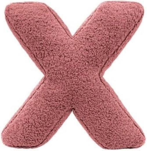 MEALINI lettre en peluche x rose