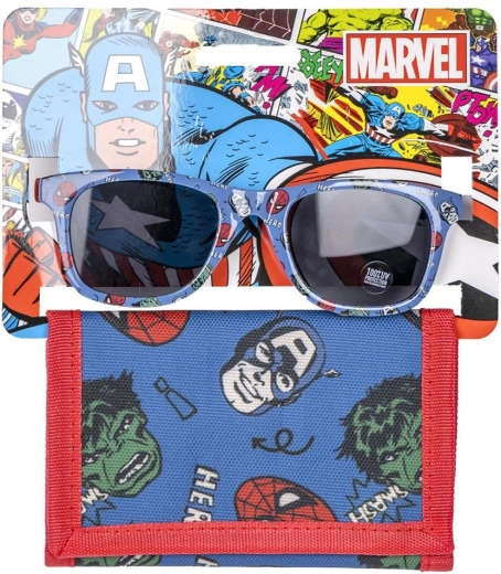 Ensemble de lunettes enfant et portefeuille Avengers - 1 pièce