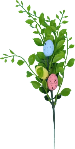 Branche de buis avec œufs de Pâques 30 cm