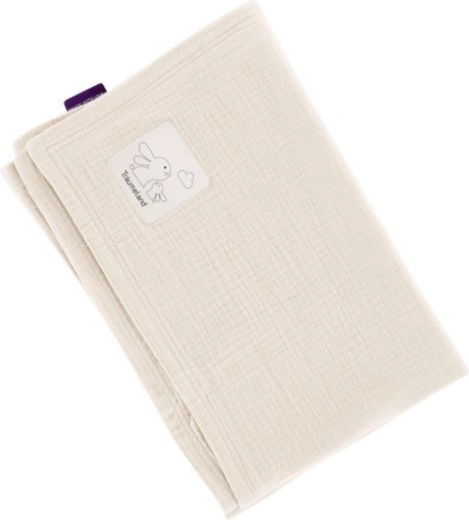 Träumeland couverture en mousseline 100 × 75 cm beige