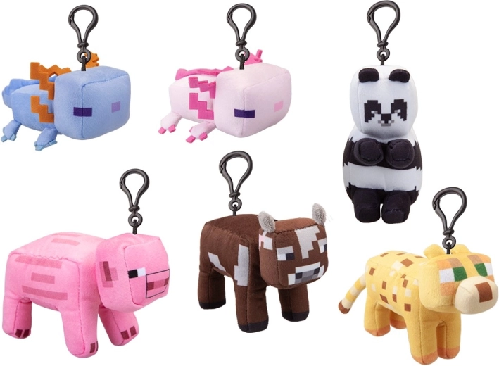 Peluche Minecraft avec clip 13 cm