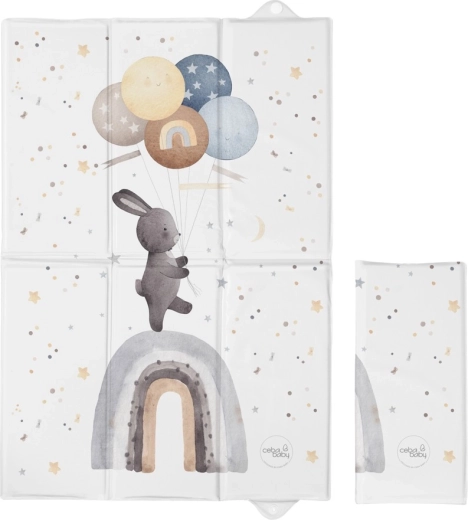 Matelas à langer de voyage Ceba baby Basic Rainbow Walk 60 × 40 cm