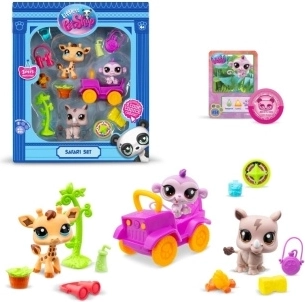 Littlest Pet Shop coffret safari avec 3 animaux