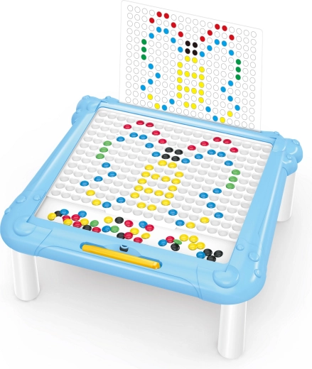Tableau magnétique bleu avec labyrinthe 34 cm