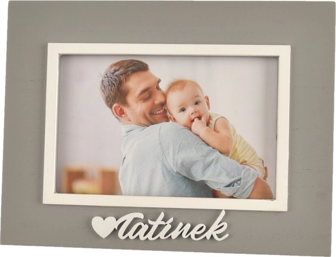 Cadre photo en bois « Papa » 21 × 16 cm