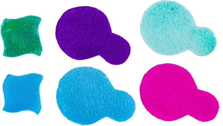 Morceaux colorés pour un riche effet 3D
