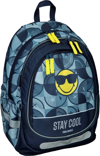 Sac à dos scolaire Smiley - 1 pièce