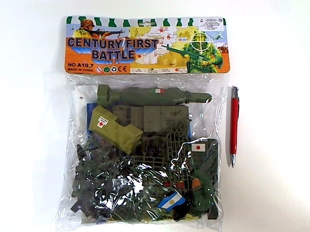 Set de soldats en sachet avec tapis de jeu