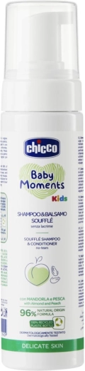 Chicco shampooing et après-shampooing enfant 2-en-1 Soufflé Baby Moments Kids 150 ml