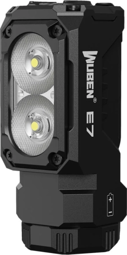 Wuben E7 lampe frontale et de poche 5000K, 1800 lm, noire