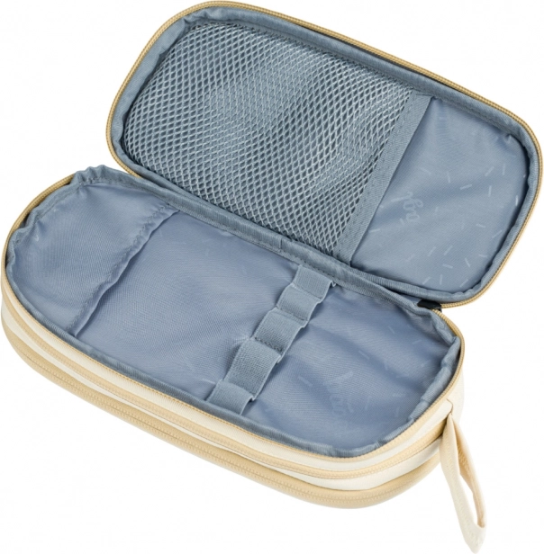 Trousse pour étudiant avec 3 compartiments et fermetures éclair YKK