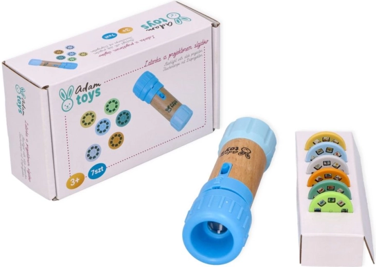 Lampe torche bleue pour enfants Adam Toys avec projecteur