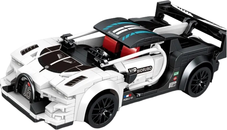 Maquette de voiture de sport blanche radiocommandée
