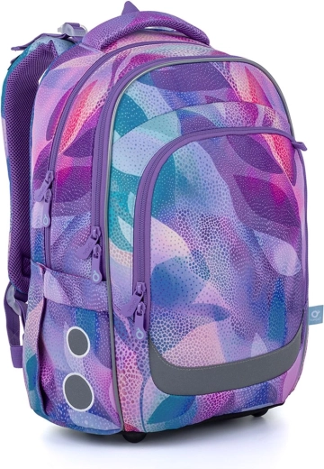 Sac à dos scolaire TOPGAL Lori vagues pastel