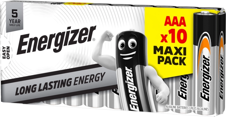 Piles alcalines AAA 1,5 V ENERGIZER Everyday – lot de 10 pièces