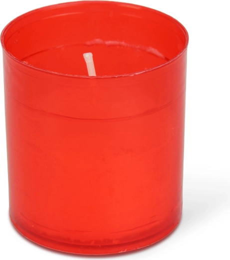 Lot de 4 bougies rouges pour cimetière 5,5 × Ø5 cm