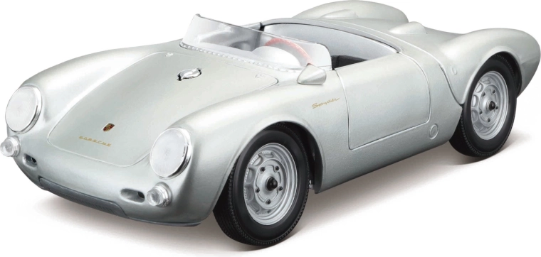 Maisto Porsche 550 A Spyder modèle de voiture argenté 1:18