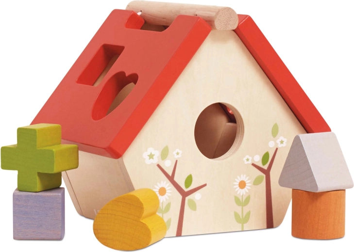 Le Toy Van – maison à oiseaux en bois à encastrer (trieur de formes)