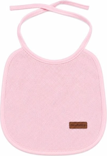 New Baby bavoir enfant en éponge avec doublure PVC rose - 1 pièce
