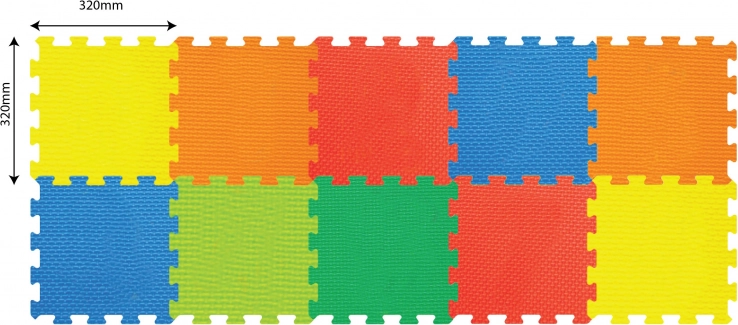 Blocs de construction souples 10 pcs 32 × 32 cm